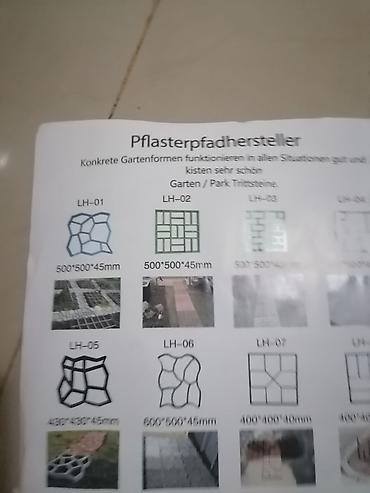 Ostali molersko-građevinski alati i oprema: Plastični kalup za beton – šablon za izradu staza i pločnika - — 15