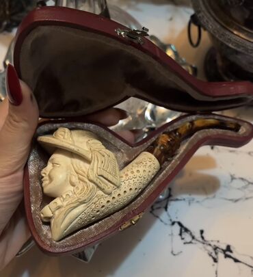 Qəlyan, vayp və aksesuarları: Genuine Block Meerschaum Bent Billiard Carved Victorian Lady Lattice lalafo.az -da Qəlyan, vayp və aksesuarları: Genuine Block Meerschaum Bent Billiard Carved Victorian Lady Lattice