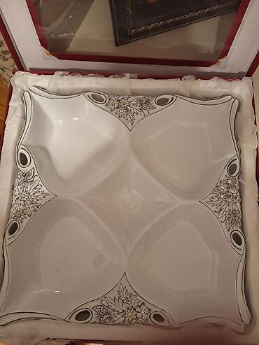 Qab-qacaq və mətbəx ləvazimatları: İnci Decorated Turkey Design porselen qəlyanaltı/bölgü boşqabı - — 2