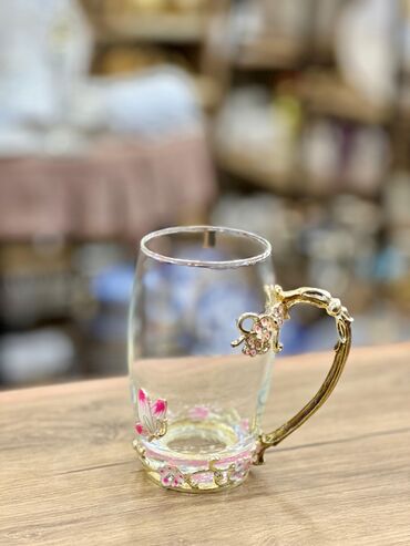 Fincanlar: Fincanlar, rəng - Qızılı, Şüşə, 1 əd, 250 ml, Türkiyə — 8