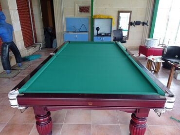 Bilyard masaları: - Bilyard masalarının satışı və təmiri. - Rus, Amerikan pool, Snooker — 9