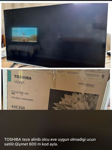 ikinci el smart tv: Yeni Televizor Toshiba 4K (3840x2160)