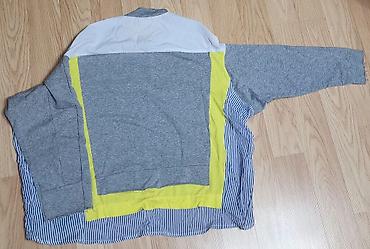 idman sort: Trendyol- Qadınlar üçün rəng bloklu uzunqol sweatshirt - Dizayn: Önü — 6