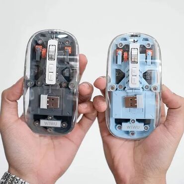 современный компьютер: Беспроводная мышь магнитная WiWU Crystal WM Уникальный дизайн Внешний