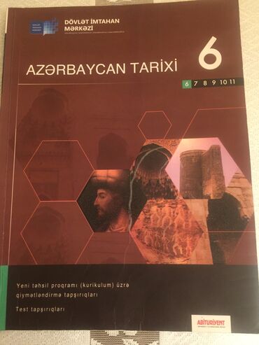 Kitablar, jurnallar, CD, DVD: 6cı sinif Azerbaycan Tarix kitabı ünvan Sumqayıt