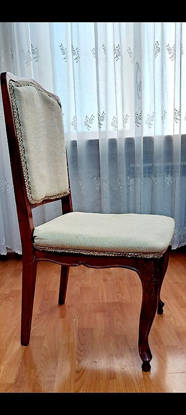 Qonaq otağı üçün, İşlənmiş, Açılan, Dördbucaq masa, 6 stul