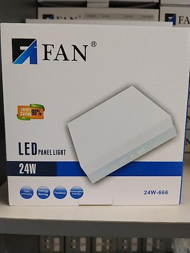 Освещение: Светодиодная LED панель FAN 24W, модель 24W-666. Накладной светильник — 1