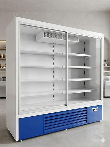 Все для дома и сада: Mağaza/supermarket üçün şüşə sürgülü qapılı soyuducu vitrin - Geniş — 1