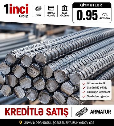 Armatur – möhkəm bərkidici polad çubuqlar Xüsusiyyətlər: - Yüksək