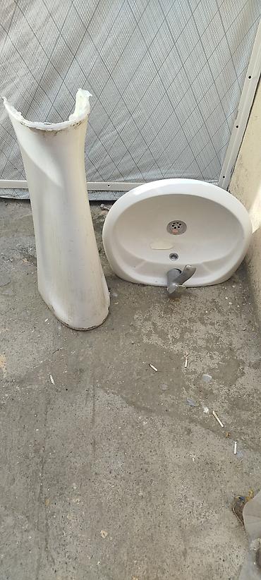 tulpan şəkilləri: Məhsul: Hamam üçün keramika lavabosu və pedestalı (ayaq dayağı) — 3