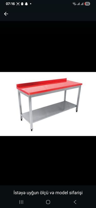 Sifarişlə mətbəx masaları: Dördbucaq masa, Açılmayan — 2