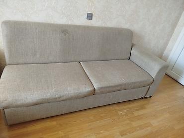 kicik divanlar: Bej rəngli transformasiya olunan divan - Mexanizm: çək-çıxar (alt — 3
