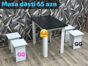 Divan və kreslo dəstləri: Masa desti yeni