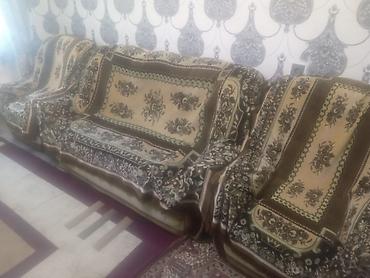 divan kreslo ucuz qiymete: 3 parçalı yumşaq mebel dəsti - Komplekt: 1 böyük divan + 2 kreslo - — 1