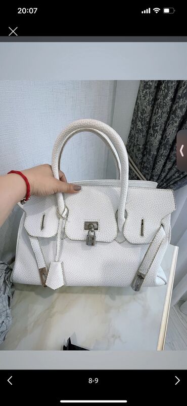 женские белые кроссовки: Сумка с короткой ручкой, Hermes, Б/у