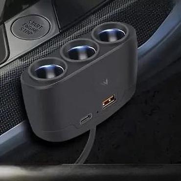 Ostalo: Auto punjač sa 3 priključka+2 USB Ouyaaqii D'25 NOVO. Opis proizvoda — 11