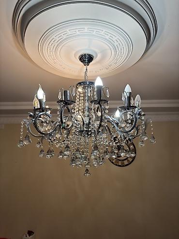 İşıqlandırma: Çılçıraq, 10 və daha çox lampa, Metal — 1