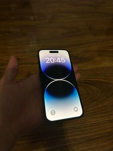 Apple iPhone: IPhone 14 Pro, Б/у, 128 ГБ, Black Titanium, Чехол, Кабель, Коробка, 93 %