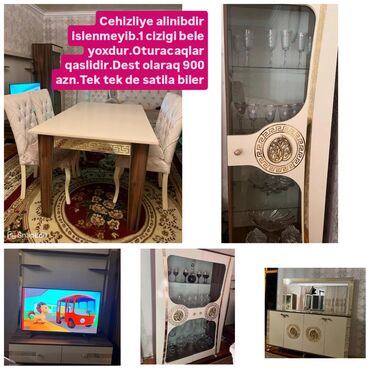 Qonaq otağı dəstləri: Yeni, Komod, Masa və oturacaqlar, TV altlığı