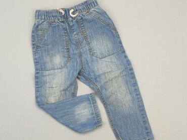 beżowe spodnie chłopięce: Jeans, Next, 1.5-2 years, 92, condition - Fair