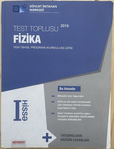 fizika sual və məsələlər 6 7: Yenidir. Heç istifadə olunmayıb. Cavabları içindədir