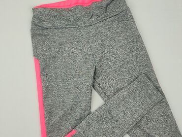 legginsy beżowe prążkowane: Leggings, M (EU 38), condition - Very good