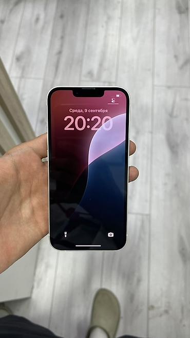 iphone 13 replika: IPhone 13, Б/у, 128 ГБ, Старлайт, Чехол, Кабель, 81 % — 1