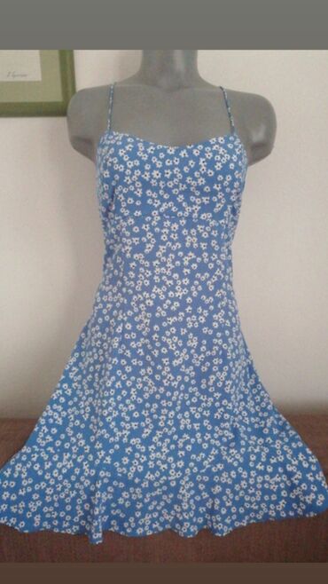 haljina sa sljokicama zara: Zara S (EU 36), color - Light blue, Other style, With the straps