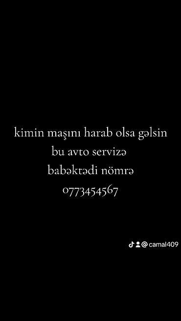 yağ dəyişmə: Avto servis – Babək tərəfi Xidmət təsviri: salam zəhmət olmasa yıgın — 1