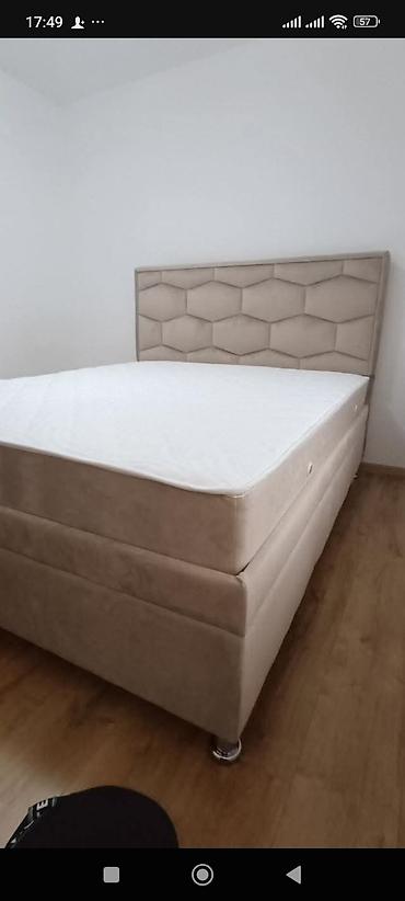 Kreveti: Tapacirani SPRING box francuski krevet sa uzglavljem – model sa — 1