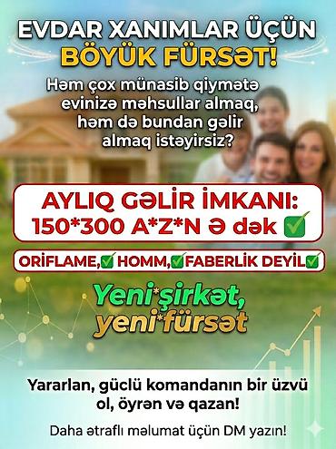 rus dili muəllimi: Satış məsləhətçisi tələb olunur, Yalnız qadınlar üçün, 18-29 yaş, Təcrübəsiz, Aylıq ödəniş — 1