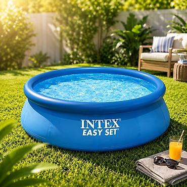 İdman və istirahət: 🌊 INTEX Easy Set Hovuz 🏖️ ✔️ 244x61 sm ölçü ✔️ Asan quraşdırılma ✔️ — 1