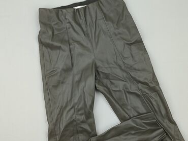 Kobiety: H&M, Legginsy Ze skóry ekologicznej damskie, rozmiar S