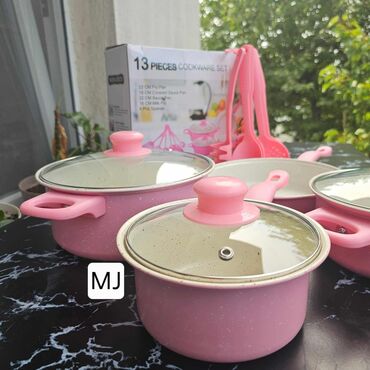 Kompleti posuđa: ŠERPE U ROZE I CRNOJ BOJI 🔥Set šerpi 13 delova🔥 3100 din . 💯💯💯 — 3