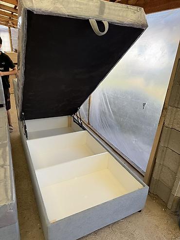 Односпальные кровати: Односпальная тахта с подъёмным коробом - Компактная тахта с вшитым — 29