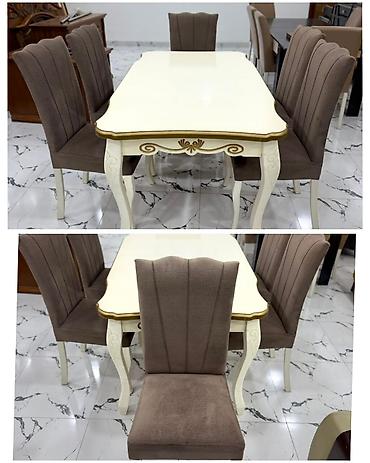 Digər mebel: Masa dəsti satılır 350₼. Masa bağlı vezyetde 1.60maçıq veziyyetde 2 — 1