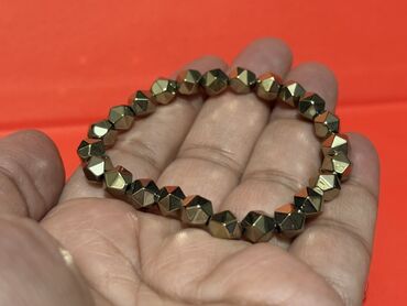 Bijuteriya dəstləri: Hematit daşlardan hazırlanmış bəzək dəsti - Tərkib: metalik parıltılı — 3