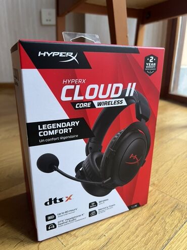 mikro maks: HyperX Cloud II Core Wireless qulaqcıq/nauşnik TƏZƏ TAM BAĞLI PLOMBLU
