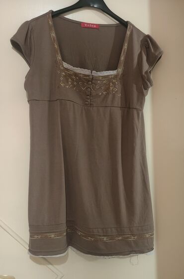 lyle and scott prsluk: L (EU 40), Embroidery, color - Brown