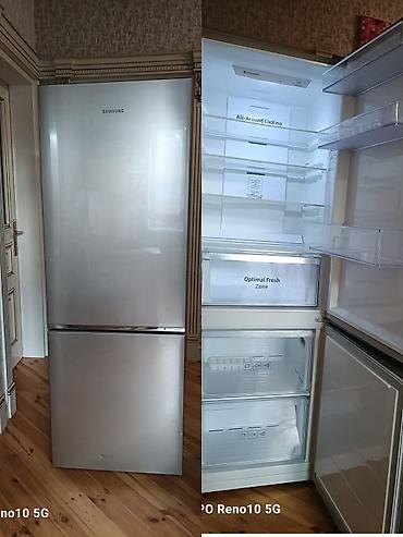 silver et ceken: İşlənmiş 2 qapılı Samsung Soyuducu Satılır, rəng - Boz, Təkərli — 1