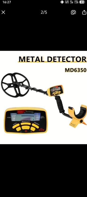iş axtaran: MD6350 Metal Axtarıcı - Tip: rəqəmsal metal detektoru - İdarəetmə