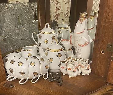 Çay dəsti, rəng - Ağ, Farfor