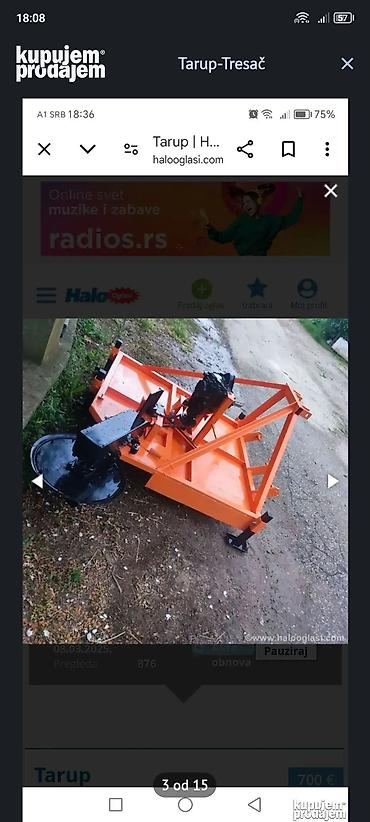 Specijalizovana tehnika: Tarup – tresač za voćnjake - Poljoprivredni priključak za traktor — 3