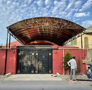 prila: Sənaye üslubunda dekorativ naves və darvaza konstruksiyası - — 1