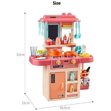 игрушки для девочек 8 лет: Детская кухня с водой
Кухня детская
, со звуком,свет 63 см