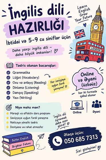 format: Xarici dil kursu, İngilis dili, Uşaqlar üçün — 1