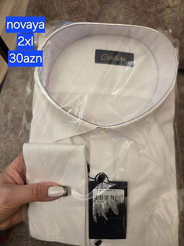 emperio armani: Köynək, 2XL, rəng - Ağ — 1