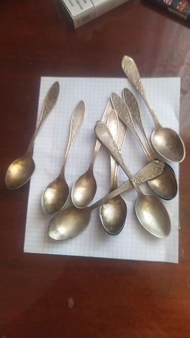 qab qaşıq: Məhsul: Kiçik metal çay qaşıqları dəsti Melchior qədim qaşıqlar — 2
