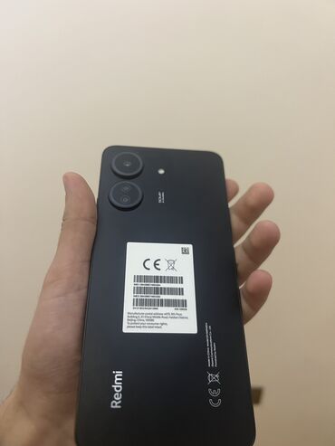 ikinc el telefon: Xiaomi Redmi 13C, 256 GB, rəng - Qara, 
 Zəmanət, Sensor, Barmaq izi