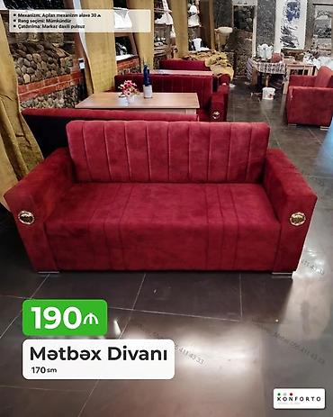 kafe divanlari: Mətbəx divanı – 170 sm - Rəng seçimi: mümkündür (fərqli rəng — 1